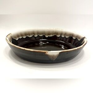 Pfaltzgraff Gourmet Brown Drip Glaze Stoneware Oval Casserole Dish #241 10" Long